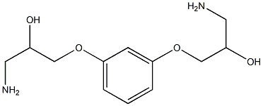 1-Amino-3-[3-(3-amino-2-hydroxy-propoxy)-phenoxy]-propan-2-ol 结构式