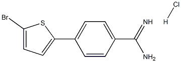 4-(5-Bromo-thiophen-2-yl)-benzamidine HCl 结构式