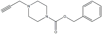 Benzyl 4-(prop-2-ynyl)piperazine-1-carboxylate 结构式