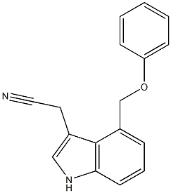 2-(4-(PHENOXYMETHYL)-1H-INDOL-3-YL)ACETONITRILE 结构式