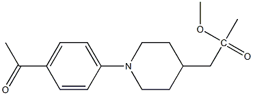 [1-(4-ACETYL-PHENYL)-PIPERIDIN-4-YL]-1,1-DIMETHYLACETIC ACID 结构式