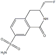 (R)-3-(FLUOROMETHYL)-1-OXO-1,2,3,4-TETRAHYDROISOQUINOLINE-7-SULFONAMIDE 结构式