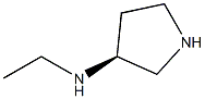 (S)-(-)-3-(ETHYLAMINO)-PYRROLIDINE 结构式