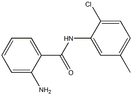 2-AMINO, N-( 2-CHLORO-5-METHYL PHENYL)BENZAMIDE 结构式