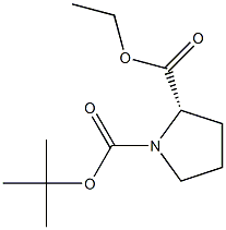 N-BOC-L-PROLINE ETHYL ESTER 结构式