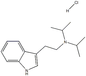 N,N-Diisopropyltryptamine Monohydrochloride 结构式