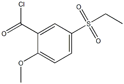 2-METHOXY-5-(ETHYLSULFONYL) BENZOYL CHLORIDE 结构式