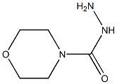 MORPHOLINO-4-CARBOXYLIC ACIDHYDRAZIDE 结构式