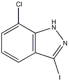 7-CHLORO-3-IODOINDAZOLE 结构式