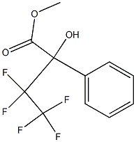 3,3,4,4-PENTAFLUORO-2-HYDROXY-2-PHENYLBUTYRIC ACID METHYL ESTER 结构式