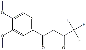 4-(3,4-DIMETHOXYPHENYL)-1,1,1-TRIFLUOROBUTANE-2,4-DIONE 结构式