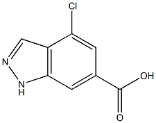 4-CHLOROINDAZOLE-6-CARBOXYLIC ACID 结构式