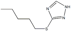 3-N-PENTYLTHIO-1,2,4-TRIAZOLE 结构式