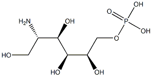 2-AMINO-2-DEOXYGLUCITOL-6-PHOSPHATE 结构式