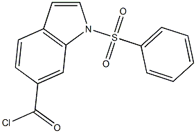 1-PHENYLSULFONYLINDOLE-6-CARBONYL CHLORIDE 结构式