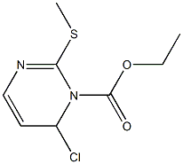 ETHYL 4-CHLORO-2-METHYLTHIOPYRIMIDINE-N 5-CARBOXYLATE 结构式
