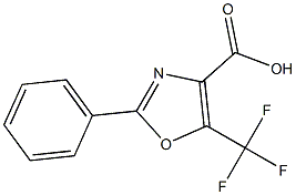 2-phenyl-5-(trifluoromethyl)-1,3-oxazole-4-carboxylic acid 结构式