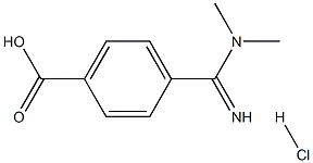 N,N-Dimethyl-4-carboxybenzamidine hydrochloride 结构式