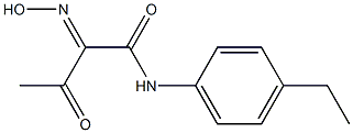 N-(4-ETHYL-PHENYL)-2-HYDROXYIMINO-3-OXO-BUTYRAMIDE 结构式