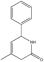 4-Methyl-6-Phenyl-3,6-Dihydropyridin-2(1H)-One 结构式