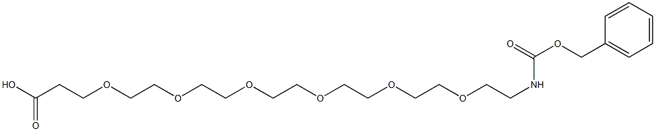 1-Benzyloxycarbonylamino-3,6,9,12,15,18-hexaoxahenicosan-21-oic acid 结构式