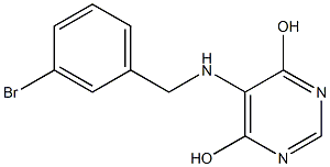 4,6-二羟基-5-(间溴苄基)嘧啶胺 结构式