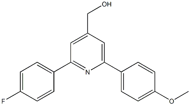 (2-(4-fluorophenyl)-6-(4-methoxyphenyl)pyridin-4-yl)methanol 结构式