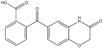 2-(3-Oxo-1,4-benzoxazin-6-oyl)benzoic acid 结构式