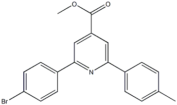 methyl 2-(4-bromophenyl)-6-p-tolylpyridine-4-carboxylate 结构式