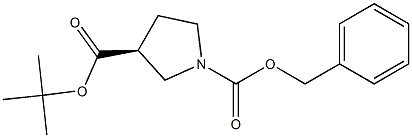 (S)-3-Boc-1-Cbz-pyrrolidine 结构式