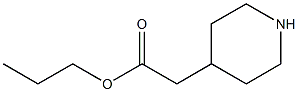 4-Propoxycarbonylmethyl-piperidine 结构式