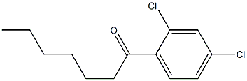 1-(2,4-dichlorophenyl)heptan-1-one 结构式