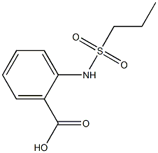 2-(Propylsulfonamido)benzoic acid 结构式