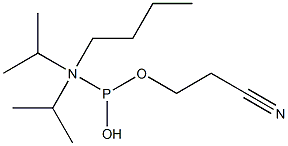 2-Cyanoethyl-n-butyl-N,N-diisopropylphosphoramidite 结构式