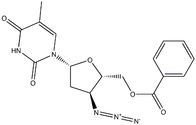 3'-AZ-5'-O-BZ-DDT 结构式