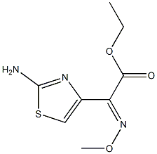 ETHYL-2-METHOXYIMINO-2-(2-AMINOTHIAZOL-4-YL) ACETATE 结构式