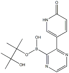 5-(1H-PYRIDIN-2-ONE)PYRAZINE-2-BORONIC ACID PINACOL ESTER 结构式