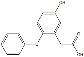 (5-HYDROXY-2-PHENOXYPHENYL)ACETIC ACID 结构式