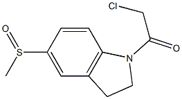 1-(CHLOROACETYL)-5-(METHYLSULFINYL)INDOLINE 结构式