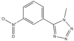 1-METHYL-5-(3-NITROPHENYL)-1H-TETRAZOLE 结构式