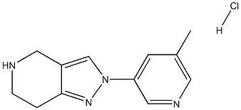 2-(5-METHYLPYRIDIN-3-YL)-4,5,6,7-TETRAHYDRO-2H-PYRAZOLO[4,3-C]PYRIDINE HYDROCHLORIDE 结构式