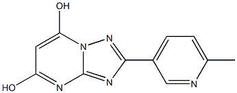 2-(6-METHYLPYRIDIN-3-YL)[1,2,4]TRIAZOLO[1,5-A]PYRIMIDINE-5,7-DIOL 结构式