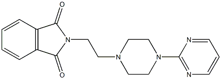 2-[2-(4-PYRIMIDIN-2-YLPIPERAZIN-1-YL)ETHYL]-1H-ISOINDOLE-1,3(2H)-DIONE 结构式