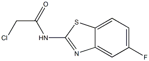 2-CHLORO-N-(5-FLUORO-1,3-BENZOTHIAZOL-2-YL)ACETAMIDE 结构式