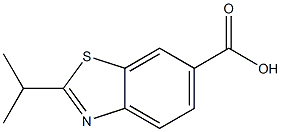 2-ISOPROPYL-1,3-BENZOTHIAZOLE-6-CARBOXYLIC ACID 结构式