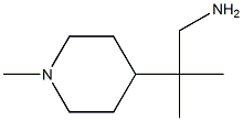 2-METHYL-2-(1-METHYLPIPERIDIN-4-YL)PROPAN-1-AMINE 结构式