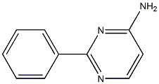 2-PHENYL-PYRIMIDIN-4-YLAMINE 结构式