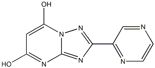 2-PYRAZIN-2-YL[1,2,4]TRIAZOLO[1,5-A]PYRIMIDINE-5,7-DIOL 结构式