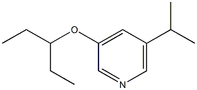 3-(1-ETHYLPROPOXY)-5-ISOPROPYLPYRIDINE 结构式