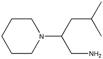 4-METHYL-2-PIPERIDIN-1-YLPENTAN-1-AMINE 结构式